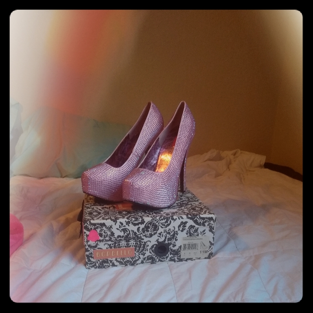 Baby pink sparkly Bordello brand new